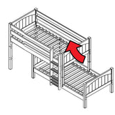 Maxtrix Parallel Bed w Mounted Ladder - Kids Haven